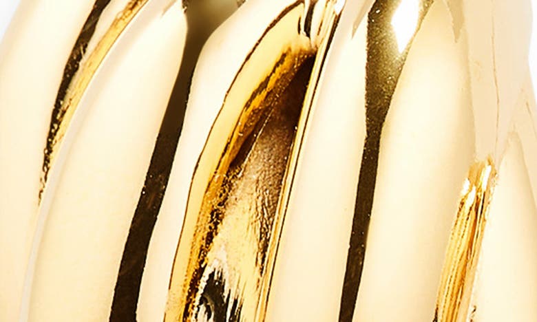 Balenciaga Saturne Clip-on Earrings In Shiny Gold