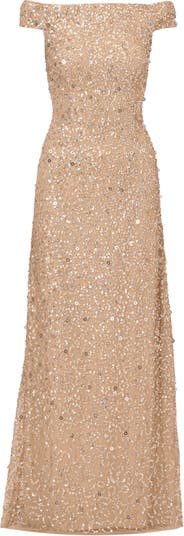 Adrianna Papell Sequin Mesh Gown Nordstrom