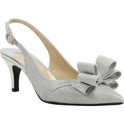 J. Renee Gabino Slingback Pump, Metallic