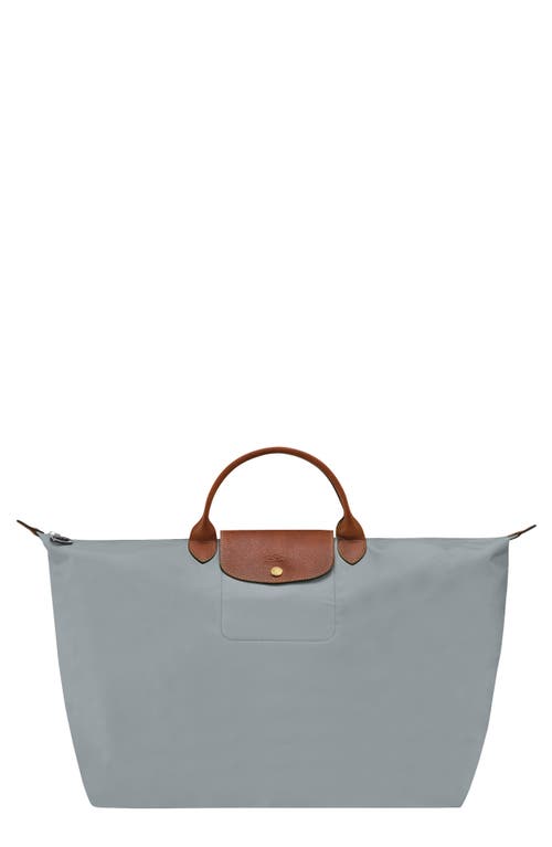 Longchamp 'Le Pliage' Overnighter in Steel at Nordstrom