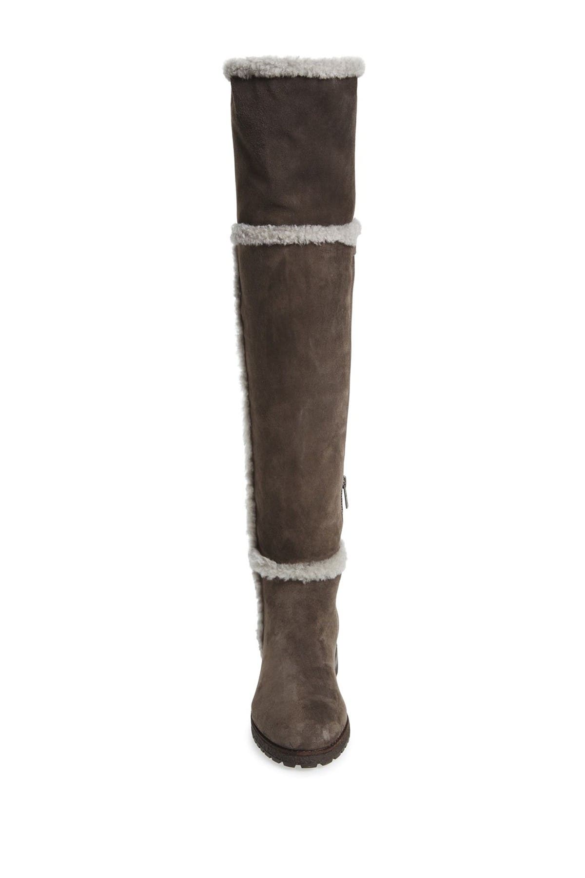 frye tamara shearling over the knee boots