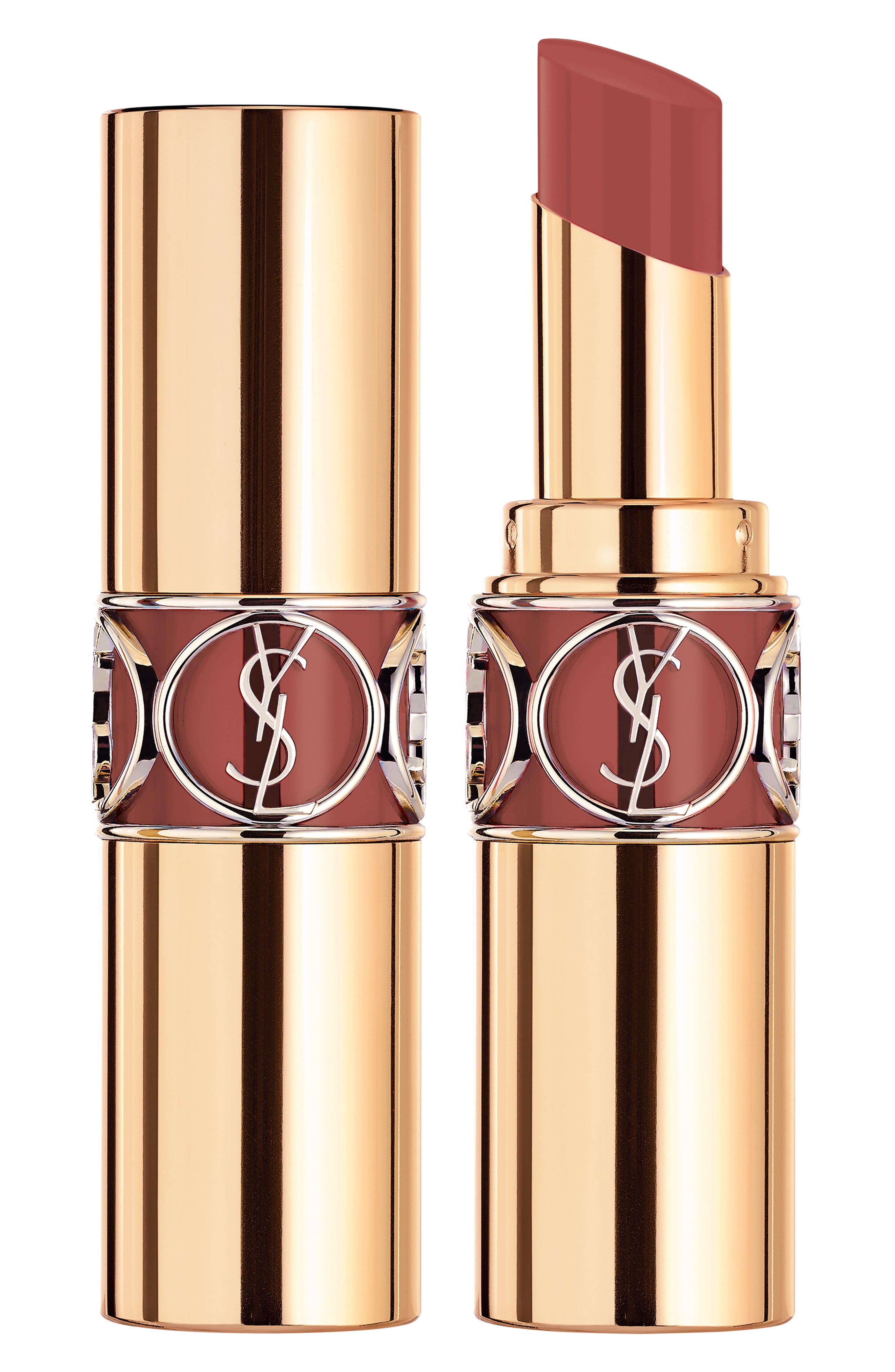 Yves Saint Laurent Rouge Volupte Shine Oil-in-Stick Lipstick Balm in 154 Chestnut Corset