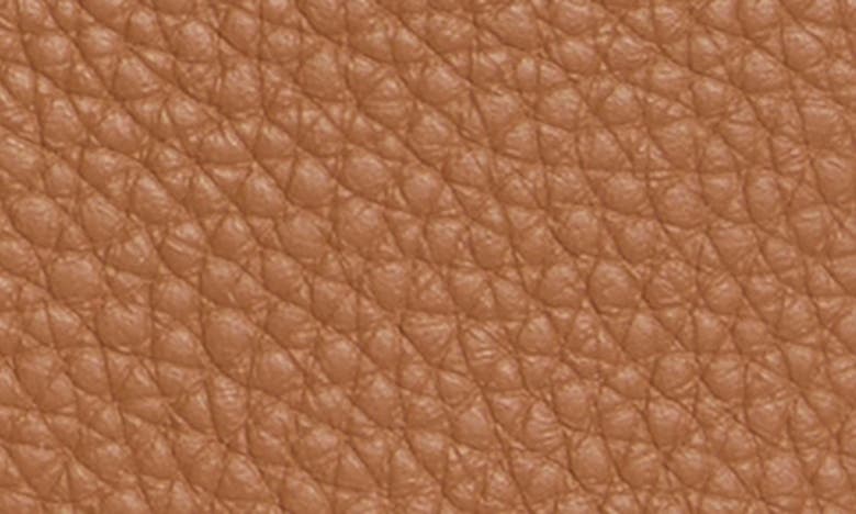 Shop Dooney & Bourke Allison Pebbled Leather Crossbody Bag In Caramel