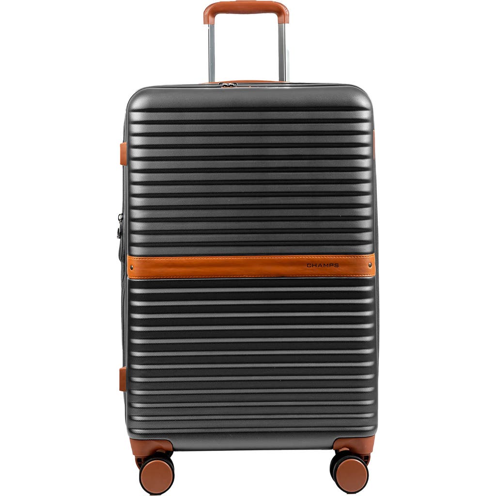 Champs Vintage Ii 24-inch Hardside Spinner Luggage In Dark Grey