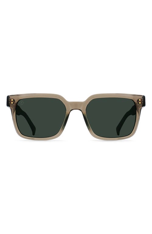 West 55mm Polarized Square Sunglasses in Ghost/Green Polar