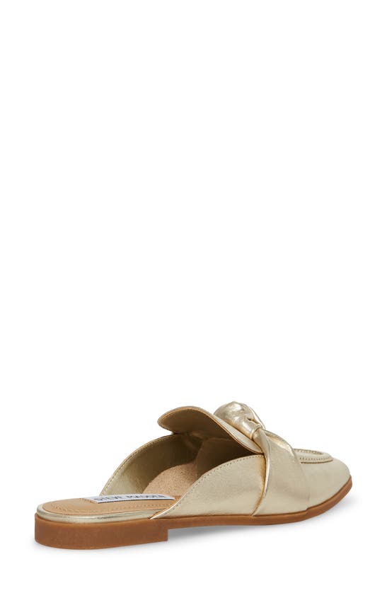 Steve Madden Chart Gold Leather Knotted Loafer Slides ModeSens