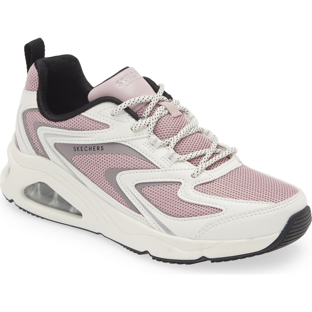 Skechers (wmns) Tres-air Uno Street Fl-air 'white Lavender' In Purple
