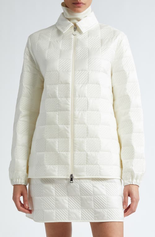 Moncler Quilted Nylon Jacket Silk White at Nordstrom, Us