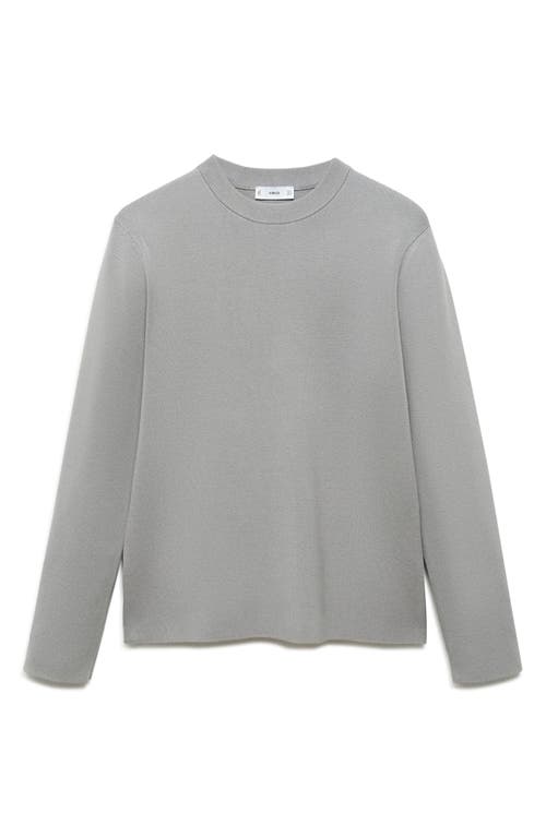 Mango Regular Fit Fine Knit Sweater In Grey