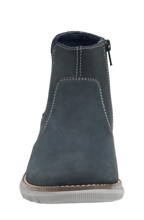 Shop Johnston & Murphy Holden Chelsea Boot In Navy Oiled Nubuck