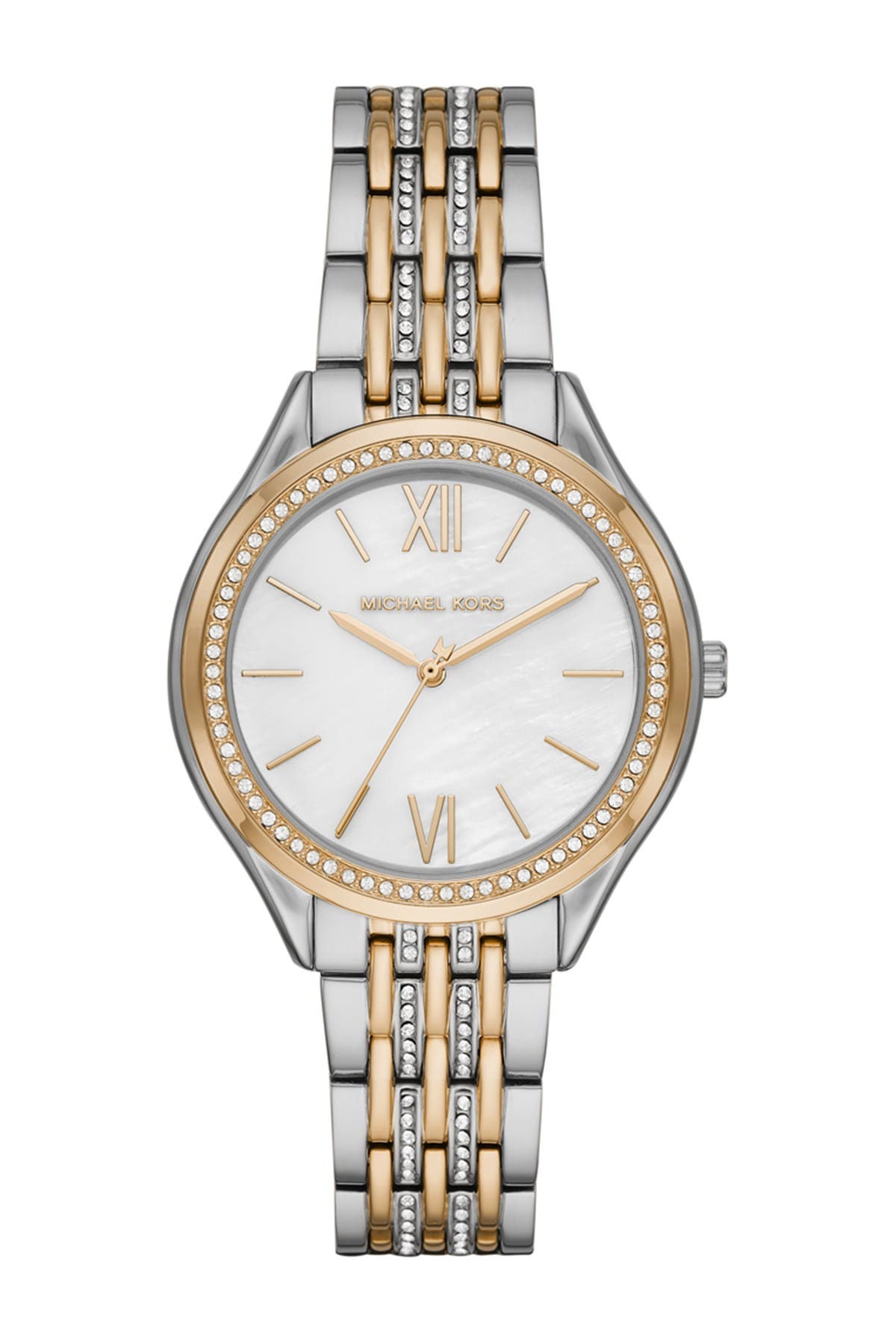 mk two tone women's watch