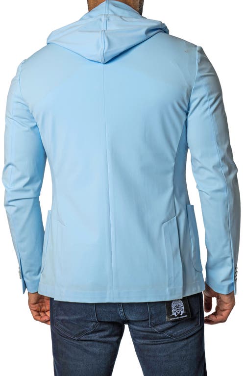 Maceoo Nigelle Stretch Jacket & Removable Hooded Bib In Blue