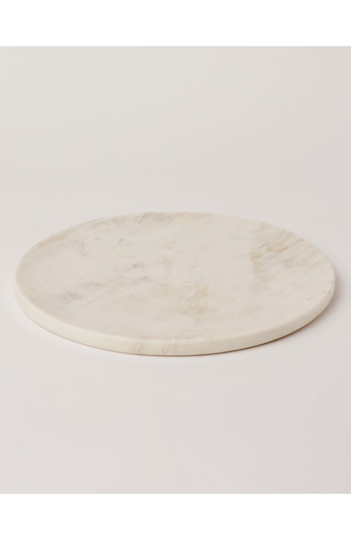 Shop Fleck White Marble Platter