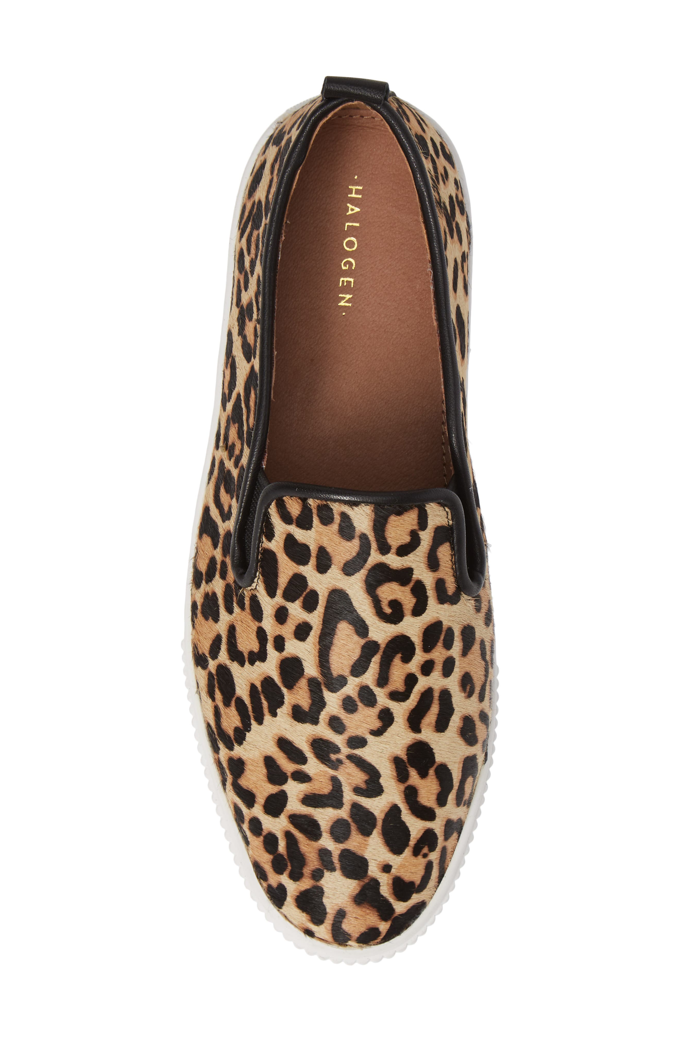 halogen baylee slip on sneaker leopard