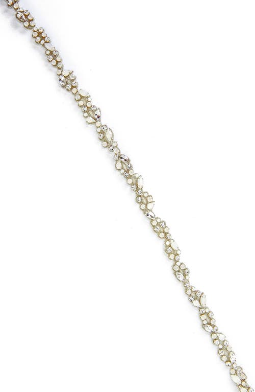 Brides & Hairpins Helia Crystal Sash in Silver at Nordstrom, Size No Size