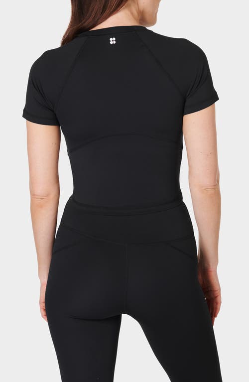 Shop Sweaty Betty All Day Active Crop T-shirt In Black