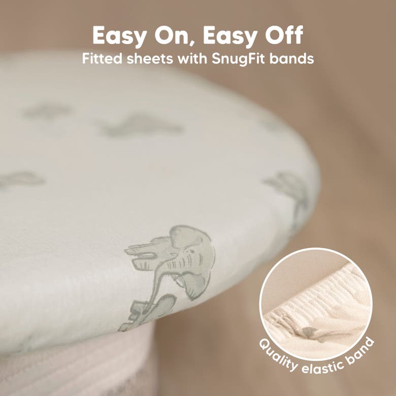 Keababies 2-pack Isla Fitted Bassinet Sheets In Elly