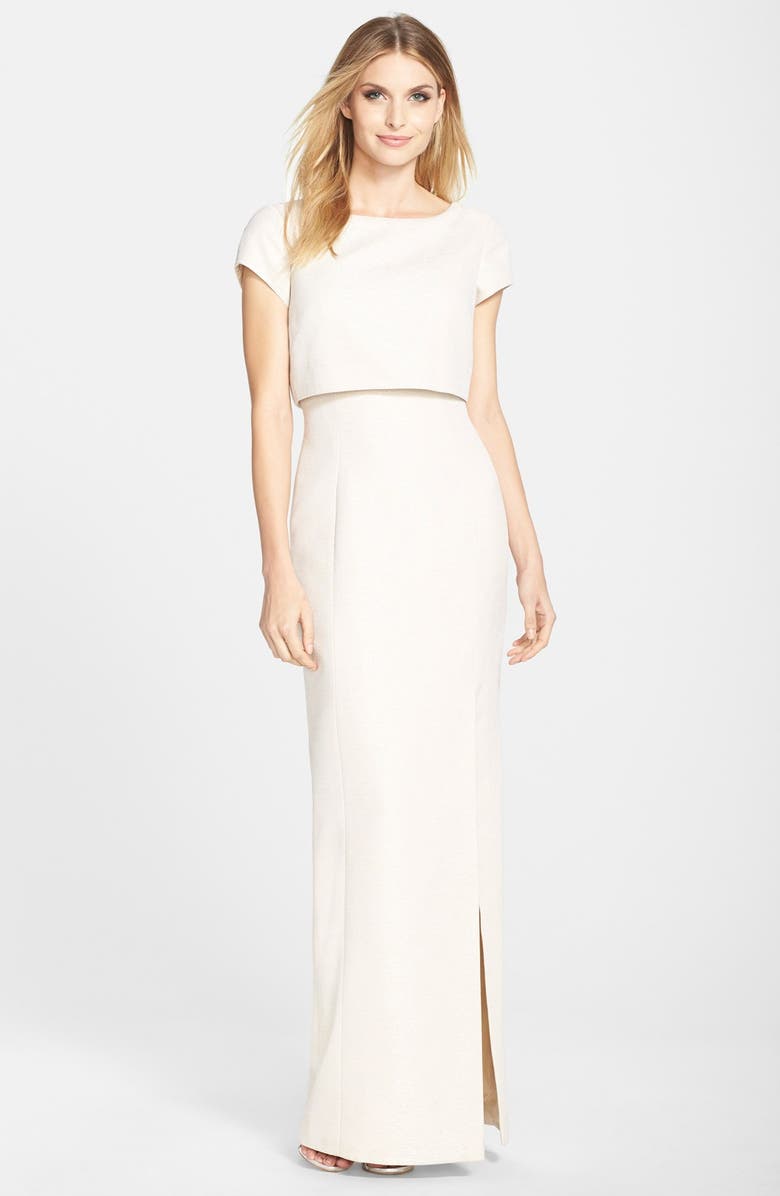 Theia Popover Column Gown | Nordstrom
