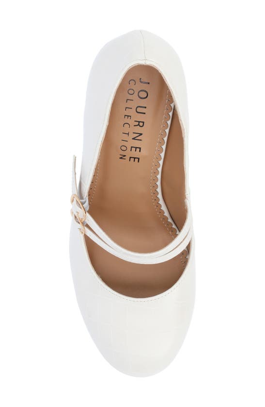 Shop Journee Collection Windy Mary Jane Pump In Ivory