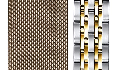 Shop The Posh Tech Assorted 2-pack 42mm Apple Watch® Watchbands In Gold/new Gold