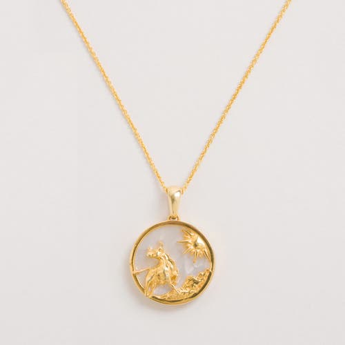 Freya Rose Zodiac Necklace In Taurus