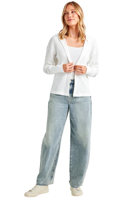 SPLENDID SPLENDID JAIME THERMAL KNIT OPEN FRONT HOODIE