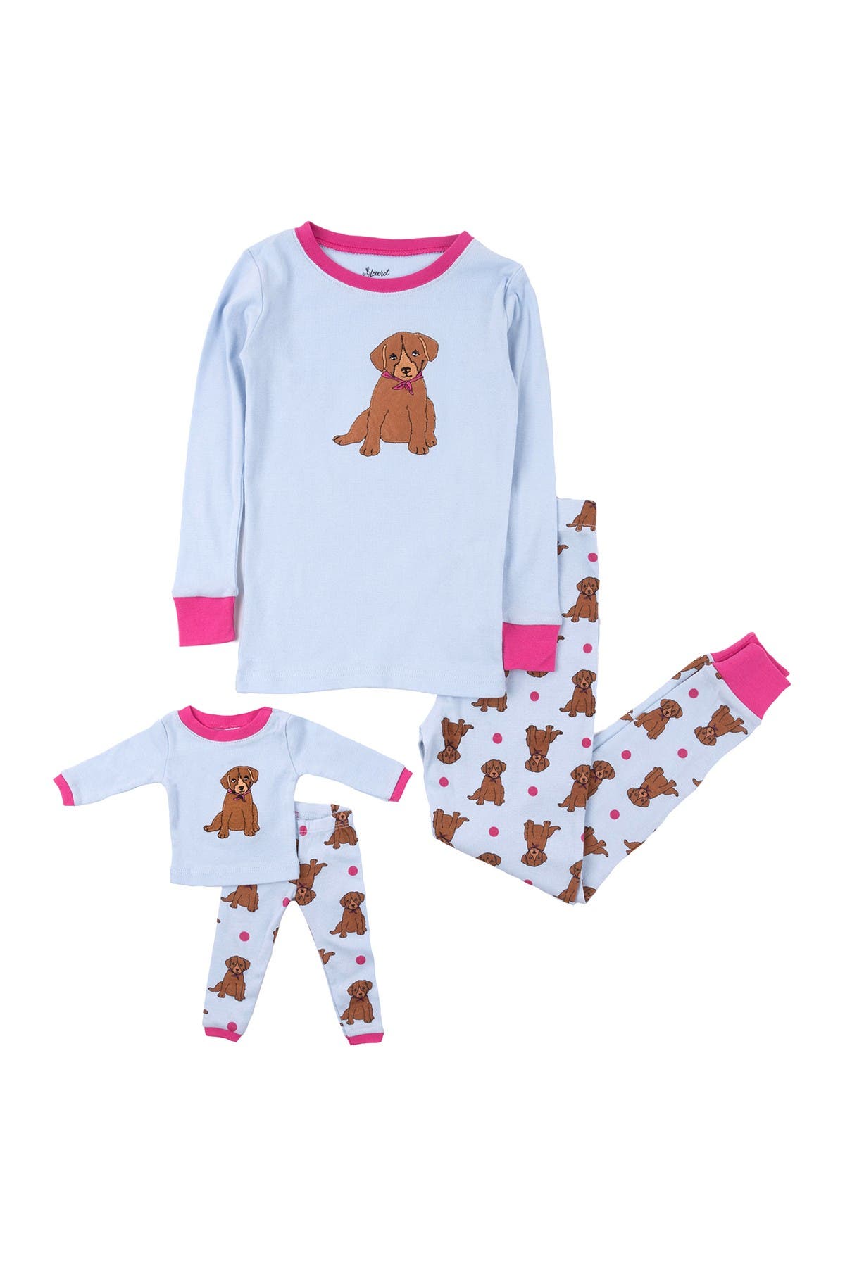 Boys and Girls Pajamas Doggy Set