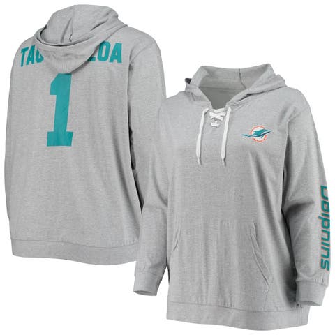 Women's Fanatics Branded Tua Tagovailoa Heathered Gray Miami Dolphins ...