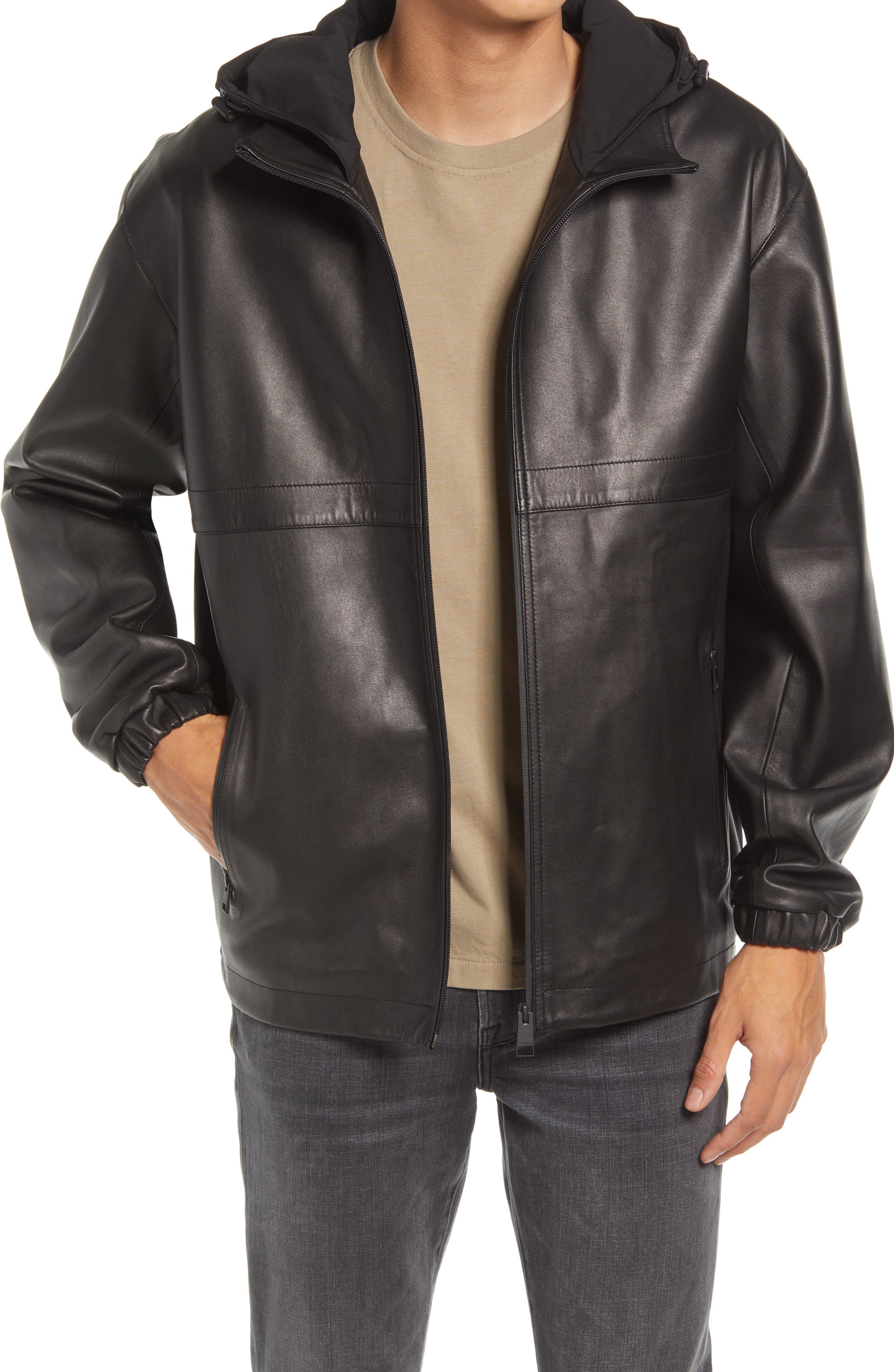 nordstrom signature leather jacket