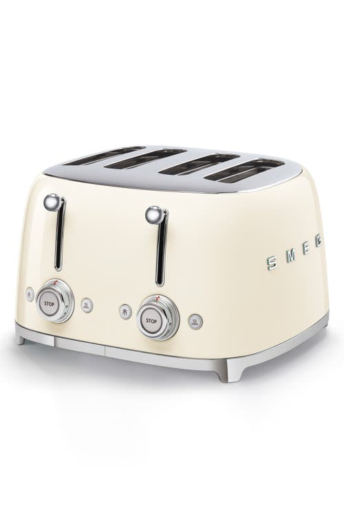 smeg '50s Retro Style 4-Slice Toaster in Cream at Nordstrom