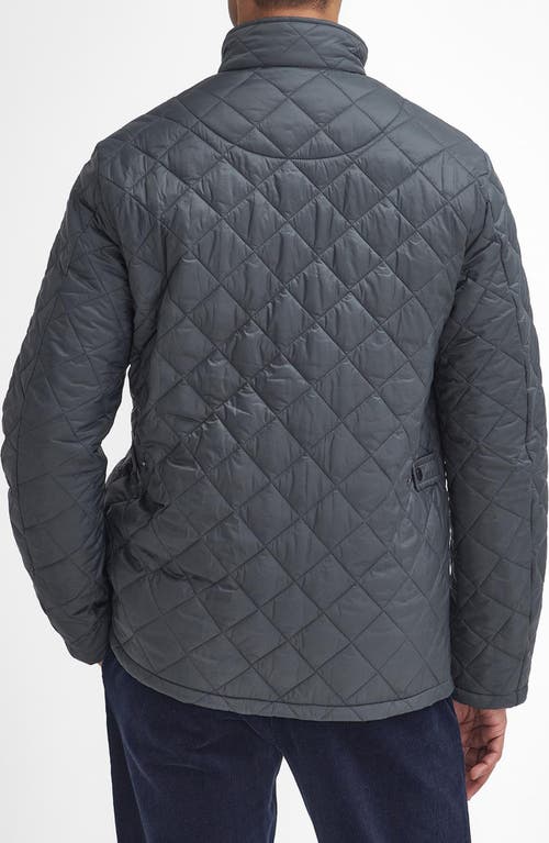 Shop Barbour Flyweight Chelsea Quilted Jacket In Charcoal