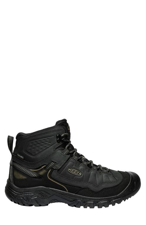 Keen Targhee Iv Waterproof Mid Hiking Shoe In Triple Black
