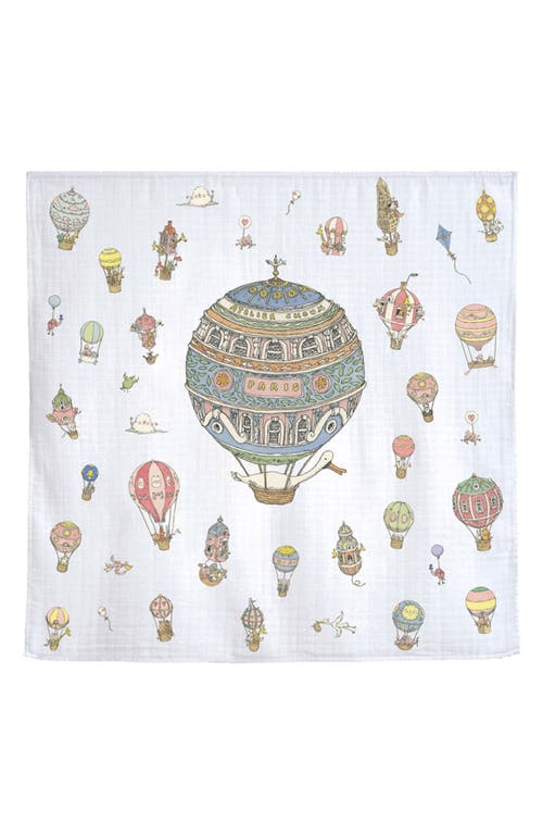 ATELIER CHOUX Hot Air Balloon Cotton Swaddle in Multi
