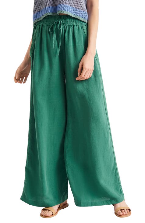 Women's Green Wide-Leg Pants | Nordstrom