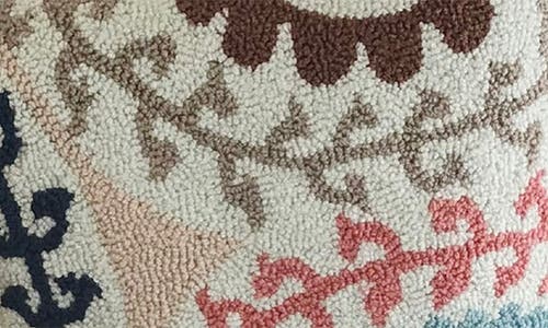 R16 Home Shayla Birch Indoor/outdoor Throw Pillow In Brown/cream/multi