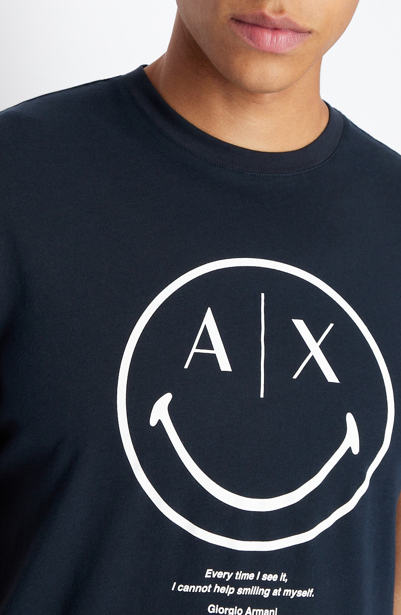 Armani Exchange x Smiley® Logo Graphic Tee Nordstrom