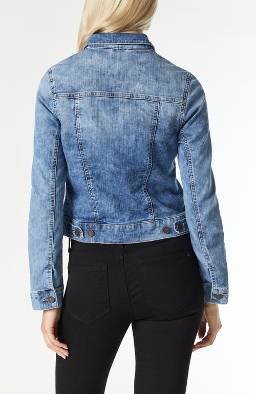 Mavi Jeans Samantha Denim Trucker Jacket In Bleach Random Nolita