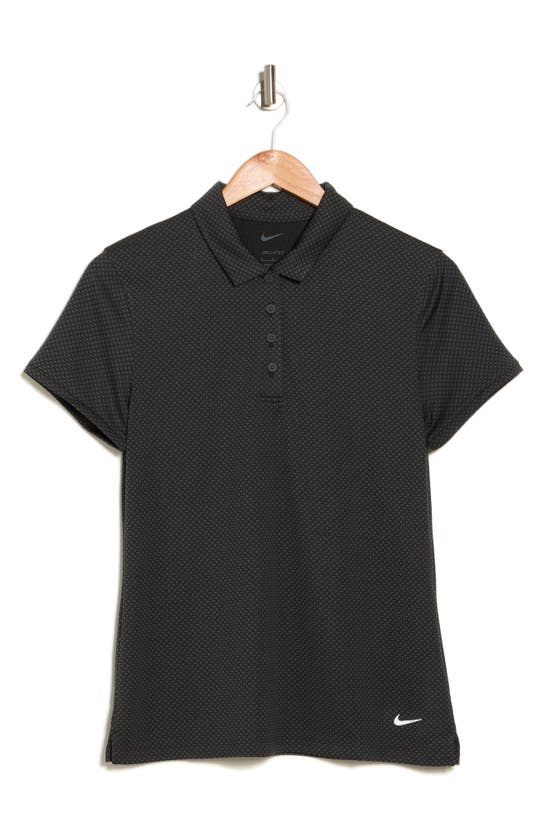 Nike Victory Dri-fit Golf Polo In Dk Smoke Grey/ Black/ White