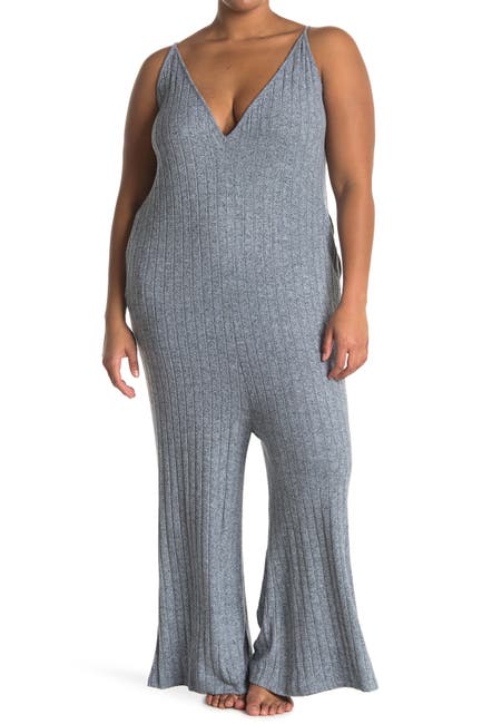 Image of Aegean Weekend Ribbed Fleece Lounge Jumpsuit