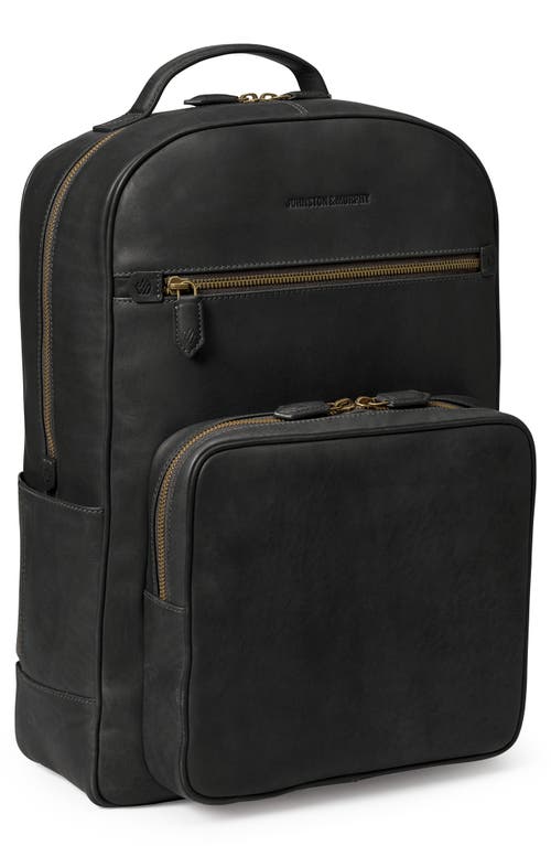 Rhodes Leather Backpack in Black
