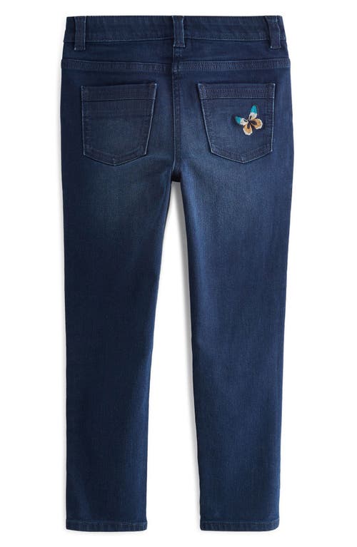 Next Kids' Butterfly Sequin Embellished Skinny Jeans In Blue