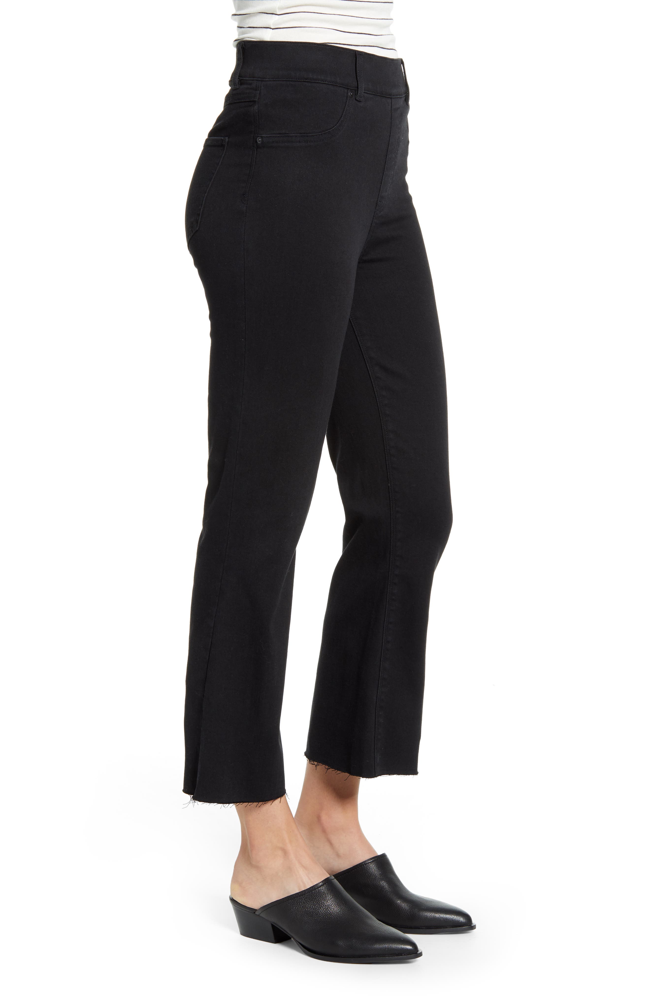 spanx cropped flare jeans