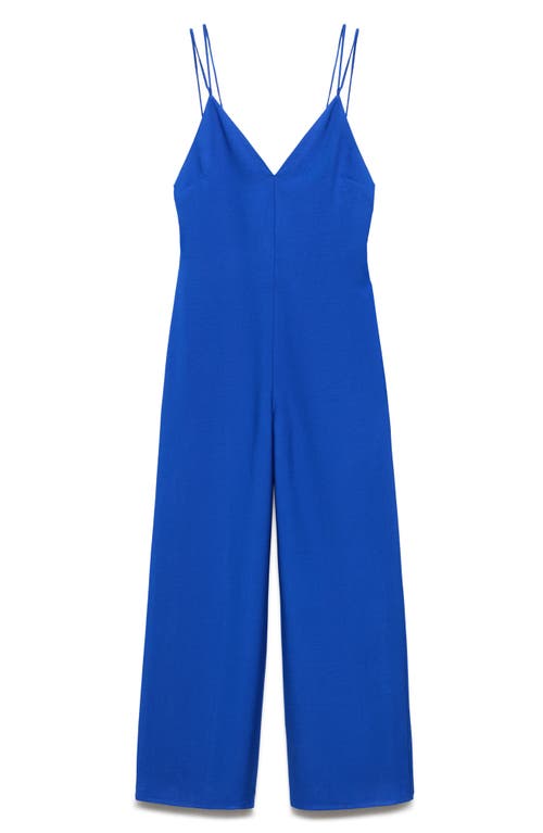 Mango Combinaison Bretelles In Blue