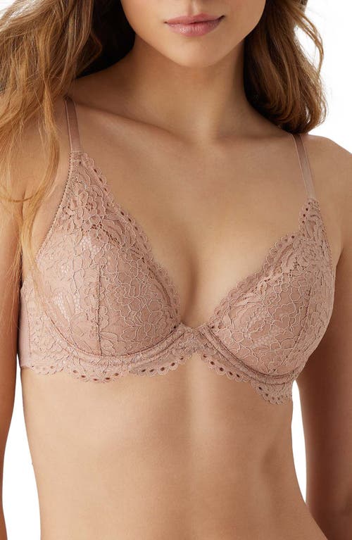 b. tempt'D by Wacoal Ciao Bella Plunge Neck Lace T-Shirt Bra at Nordstrom,