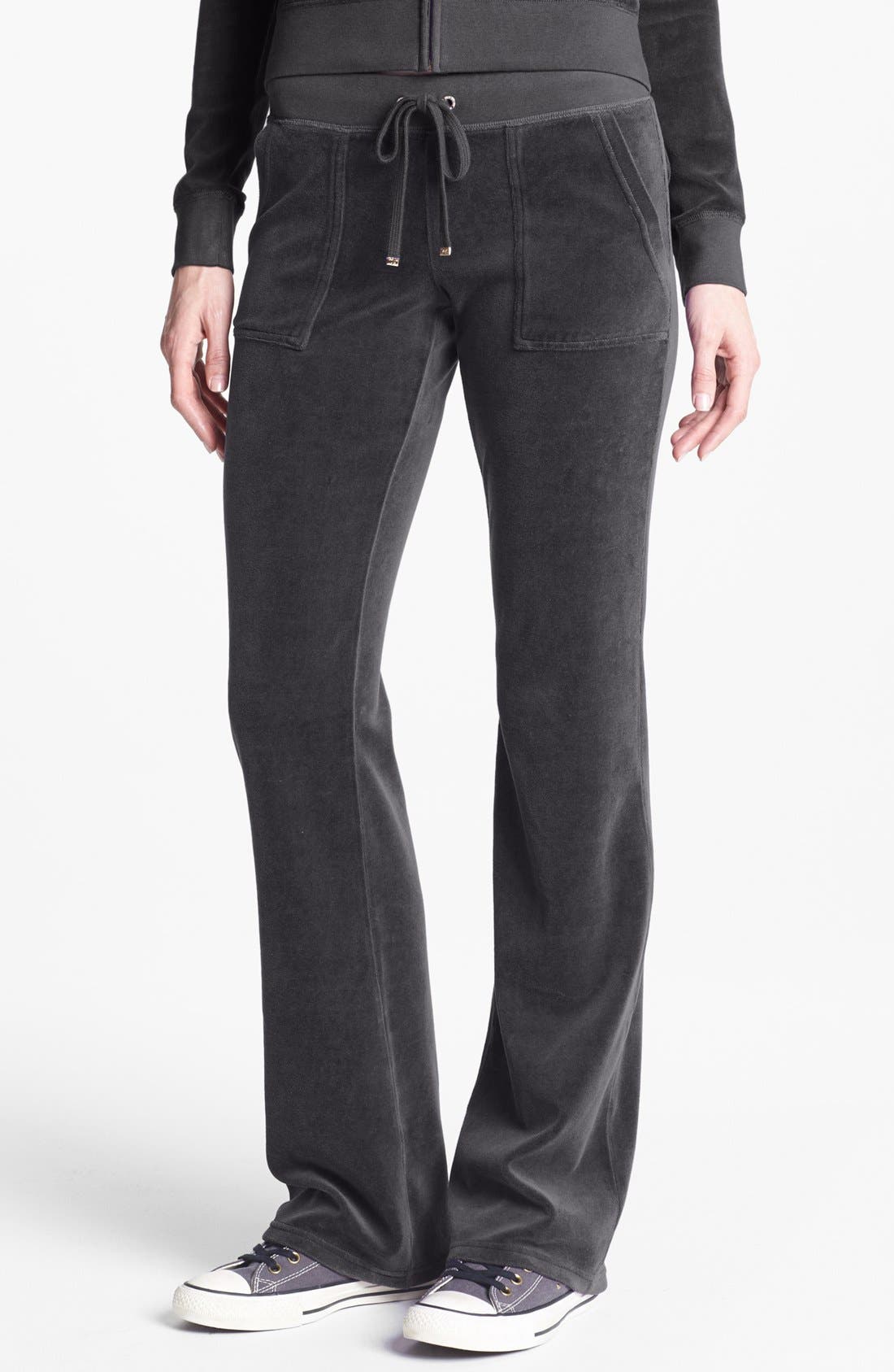 juicy couture grey velour pants