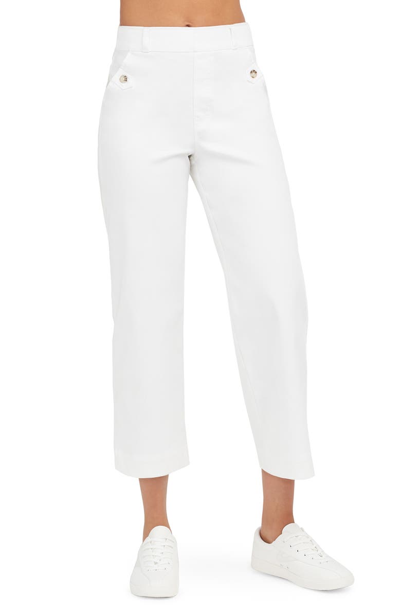 SPANX® Wide Leg Twill Pull-On Pants | Nordstrom