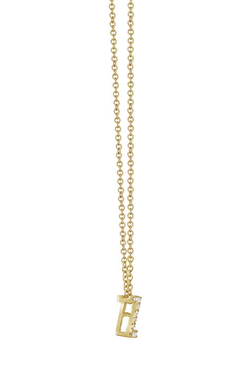 Bony Levy 18k Gold Pavé Diamond Initial Pendant Necklace In 18k Yellow Gold - Z