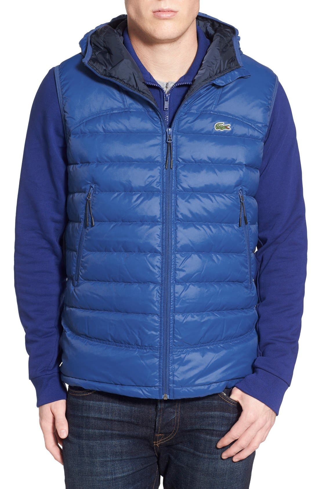 Lacoste Packable Hooded Down Vest Nordstrom