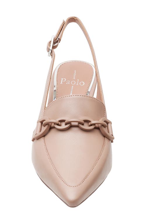 Linea Paolo Cassie Leather Pump In Nude