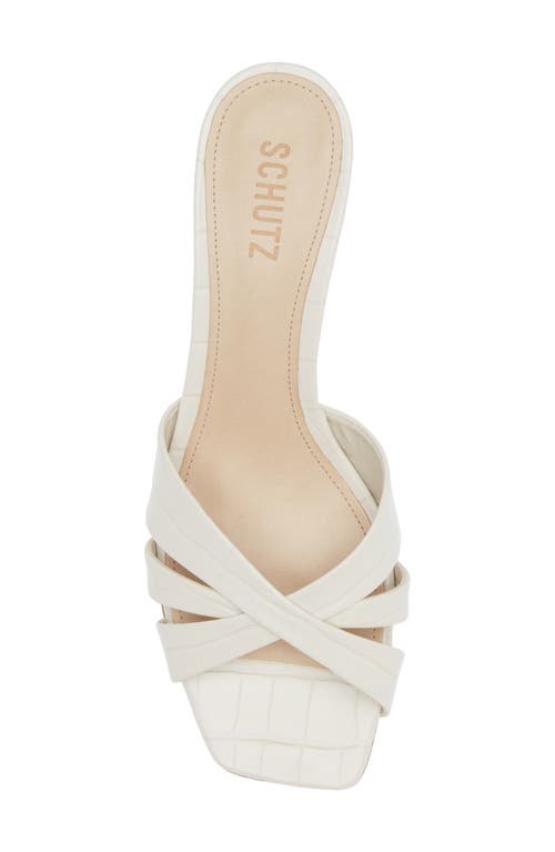 Shop Schutz Keefa Kitten Heel Sandal In Pearl